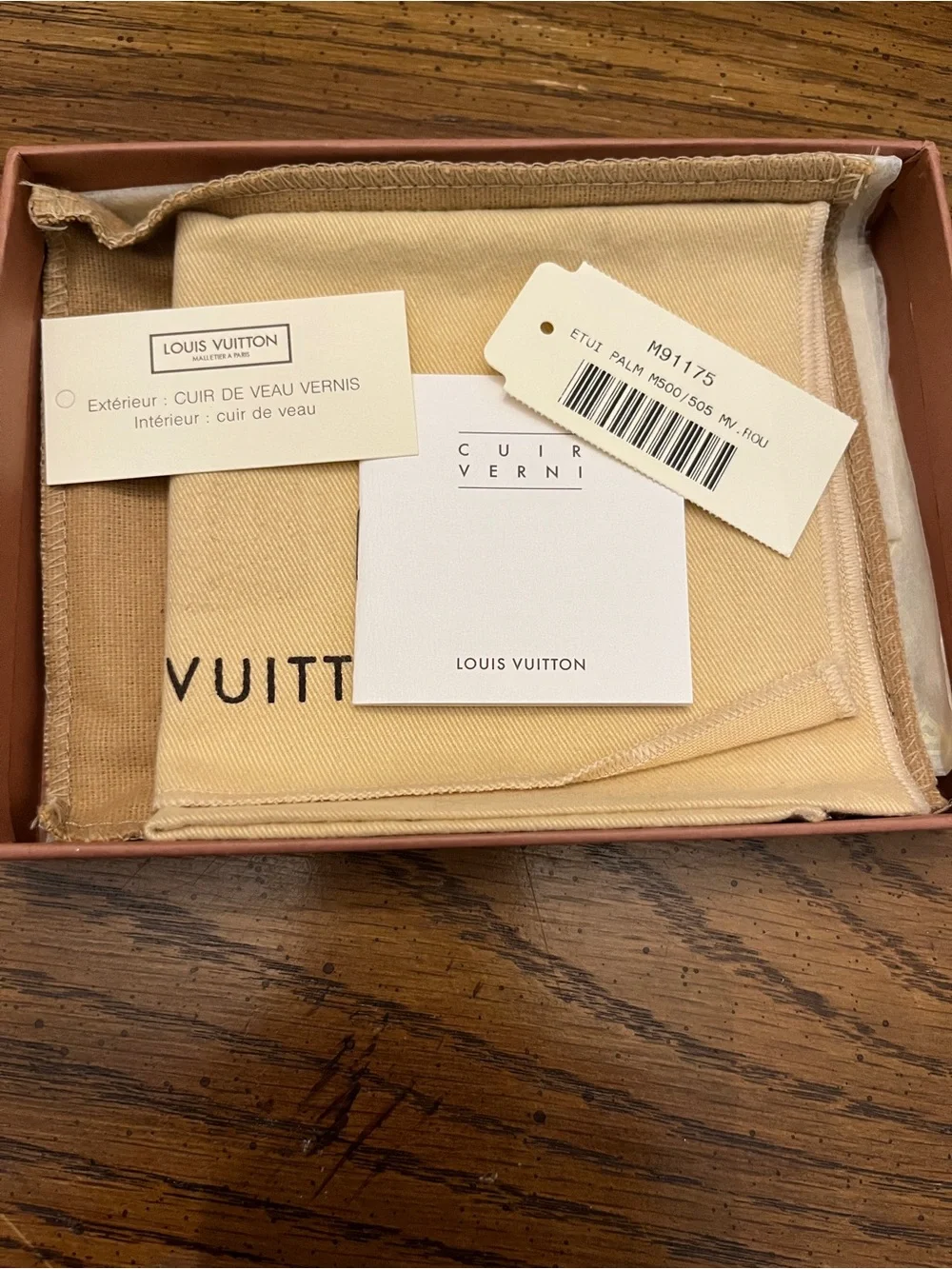 Louis Vuitton Red Vintage Monogram Vernis Palm Pilot Cover